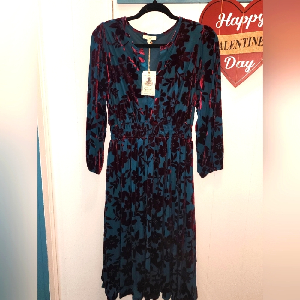 Easel velvet burnout  dress.